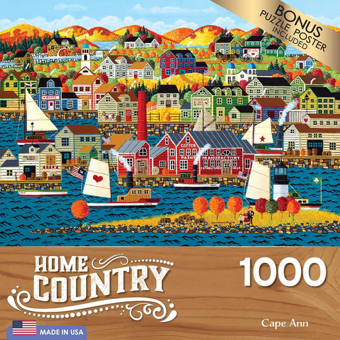 RoseArt - Home Country - 1000 Piece Jigsaw Puzzle for Adults - Cape Ann