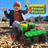 Set, 3-5, Die-cast Metal Toy Tractors with Trailer, Movable Parts & Realistic Details Rolling Monster Trucks Realistic