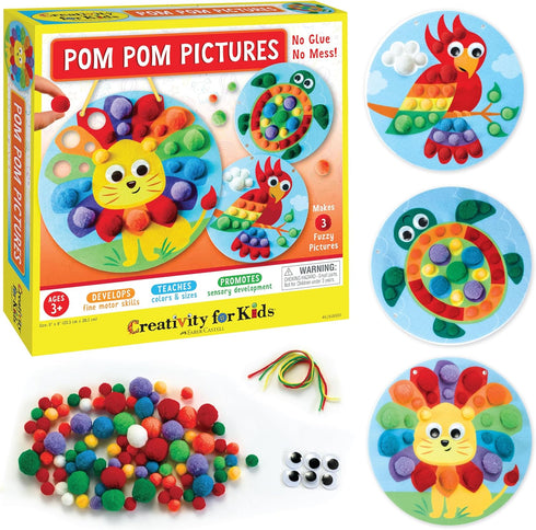 Creativity for Kids Pom Pom Pictures: Animals - Preschool Learning Activities, Sensory