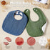 Adjustable Cotton Baby Bibs for Drooling and Teething