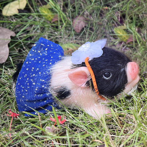 5 Inch OtardDolls Reborn Piggy Dolls, Full Silicone Soft Lifelike Mini Pig Dolls Mini Realistic Newborn Cute Realistic