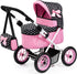 Bayer Foldable Doll Stroller with Storage - Black, Pink & White Hearts