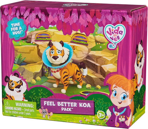 Koa Pack Feel Better Set with Koa Action Figure, Cast, and Recovery Cone Accessory for Kids Ages 3+