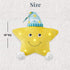 5 Let's Make Memories Personalized Twinkle Twinkle Light-Up Star Pillow - Sparkly Soft Nightlight - LED Lights