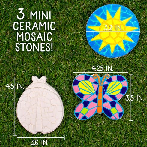 1 3 count Creative Roots Paint Your Own Butterfly, Ladybug & Sun Stepping Stone by Horizon Group USA, box
