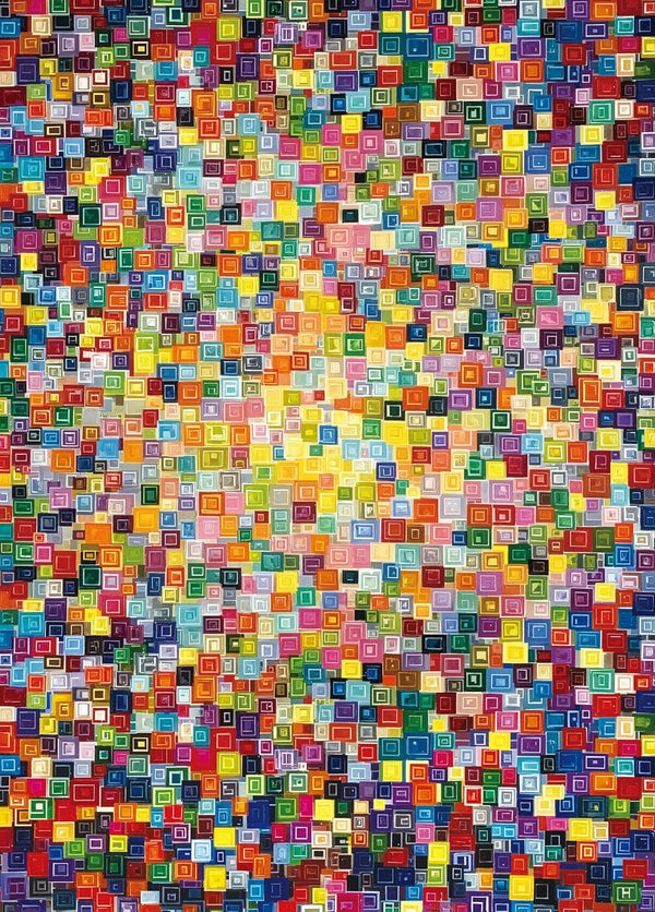 Impossible Hard Jigsaw Puzzles 1000 Pieces for Adults -Challenging Colorful Cube Art,
