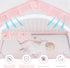 55" 27" 51" Lazyzzzz Crib Tent - Pop Up Crib Canopy with Double Zipper Self-Locked, Mosquito Net Mesh Crib Net to Keep