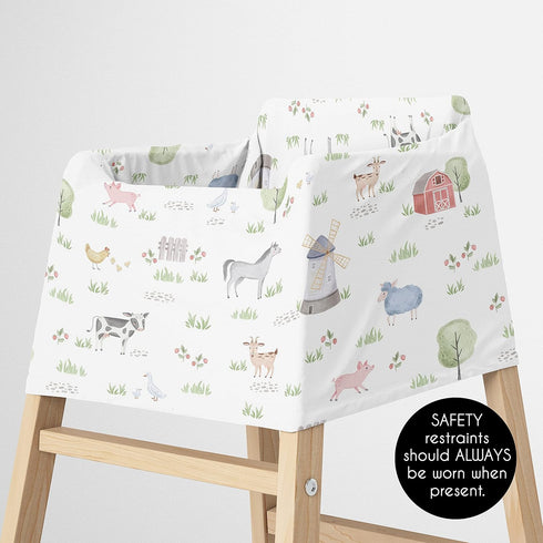 Sweet Jojo Designs Farm Animals Boy Girl Infant Baby Car Seat Cover Nursing Breastfeeding Shopping Cart Stroller Canopy
