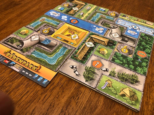 Baerenpark Board Game | Fun Zoo Animal Themed Tile Placement Strategy Game for Adults and Kids | 2-4 Players, Ages 8+,