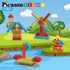 Picasso Toys 41pc Hedgehog Block Building Set - Construction Toy with IdeaBook, STEM Educational Kit
