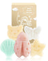 Konjac Baby Sponge for Bathing, 5Pcs Natural Cute Shapes, Plant-Based, Extra Soft Bath Sponges for Infants