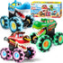 JOYIN 3 Pack Monster Truck Toy - Motion Activated Light-Up Cars for Toddlers, Press & Go Cars for Boys Girls