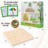 Panda Brothers Wooden Geoboard - Montessori Educational Toy with 30 Pattern Cards and 40 Rubber Bands for 3 4 5 Year