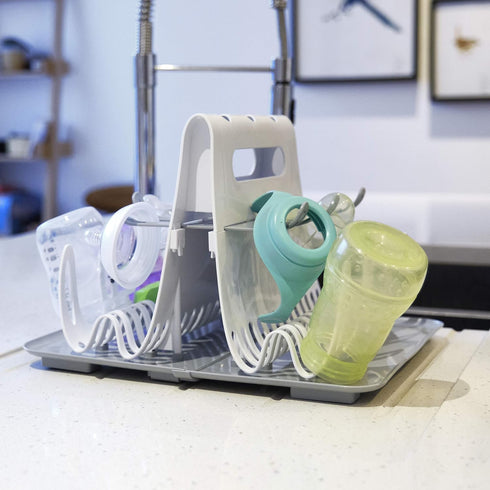 Prince Lionheart Deluxe Baby Bottle Drying Rack - Holds Up To 8 Large Bottles, Essential Home Item