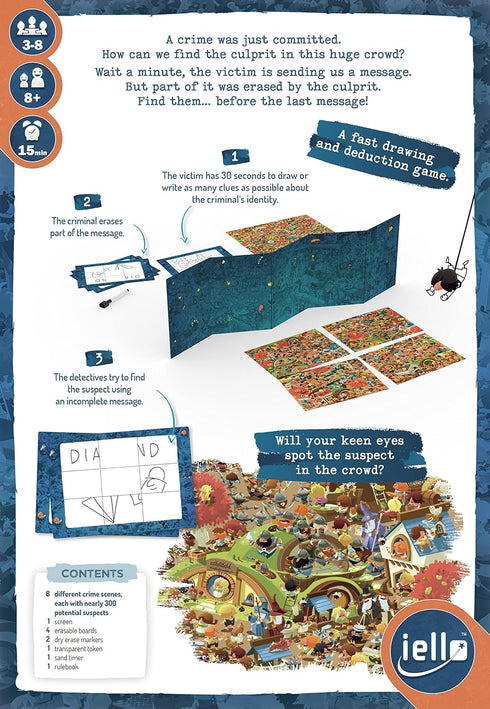 IELLO Last Message Cooperative Card Game for 3 to 8 Players, Family Game to Test Memory and Deduction Skills, Ages 8+