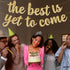 KatchOn Glitter The Best is Yet to Come Banner, 10 Feet Gold Congratulations Banner for Graduation Decorations 2025