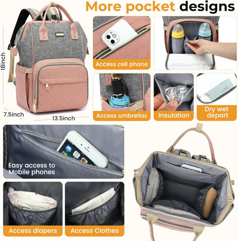 GAIVP Versatile Diaper Storage Bag - Compact & Multi-Functional