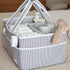 Lily Miles Baby Diaper Caddy - Organizer Tote Bag for Infant Boy or Girl - Baby Shower Basket - Nursery Must Haves