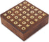 Ajuny Tic Tac Toe Board Games, Decorative Storage Box with Wooden Brass Inlays for Kids and Adults