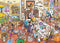 Cobble Hill 1000 Piece Puzzle - DoodleTown: Thanksgiving Togetherness with Sample Poster Included