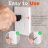 4-Pack Self-Closing Outlet Covers Baby Proofing for Standard Single Screw & Decorator 2-Screw Outlets