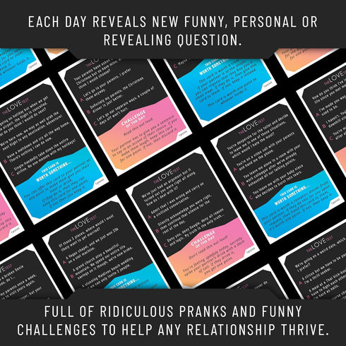 Couples Games - The Love Test for Valentines Day, Adult Card Game & Gift for Anniversary & Date Night Ideas