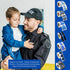 Police Support Back The Blue Badge Stickers - Blue Lives Matter Support Stickers, 1 Roll of 250