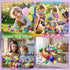 Ulosharky 80 Pack Prefilled Easter Eggs with Toys Inside, Plastic Eggs Fillers for Toys Bulk, Easter Basket