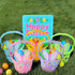 6 6 Pieces Easter Egg Baskets - Handmade Colors Bunny Ears Easter Baskets for Easters Theme Garden Party Favors, Easter