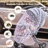 (2 Pack) Pack Baby Stroller Mosquito Net - Durable Mesh Protection for Bassinets, Cradles, Playards, N Plays & Portable