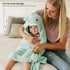 2-Pack 32" 32" Konssy Hooded Baby Towels, Soft & Absorbent Plush Fleece, Cute Animal Hood, Baby Bath Towels