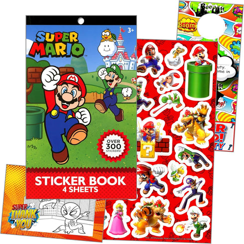 Super Mario Stickers for Kids Bundle includes Mario Stickers, Reward Stickers, and More