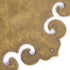 Brass Curled Box Corner Plate – Set of 2, 3.3"