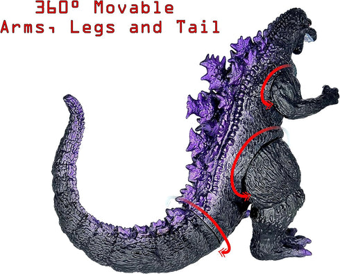 TwCare Classic 1954 Godzilla Toy, 65th Anniversary vs Heisei Era, Movable Joints Action Figures Birthday Gift