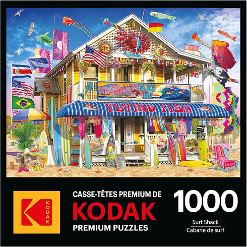 RoseArt 1000 - Kodak Premium - Surf Shack - Piece Jigsaw Puzzle for Adults