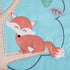 CribMATE Set 3 Set Animal Nursery Crib Bedding for Boys Pieces Blue Raccoon Fox Owl Hedgehog Baby Boy Bedding