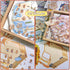 Generic 20 Sets 3D Box-Packed, Sticker Scene Craft Kit - with Tweezer & Reusable Miniature Cartoon House Stickers Fun