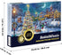 Becko US Puzzles 1000 Piece for Adults and Kids, Wooden Jigsaw Puzzles 1000 Pieces, Christmas and Holiday (Snow Scene)