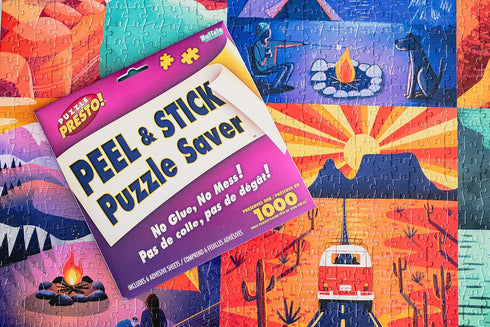 (4 Pack) 24 8 Puzzle Presto! Peel & Stick Saver: The Original and Still The Best Way to Preserve Your Finished Puzzle!