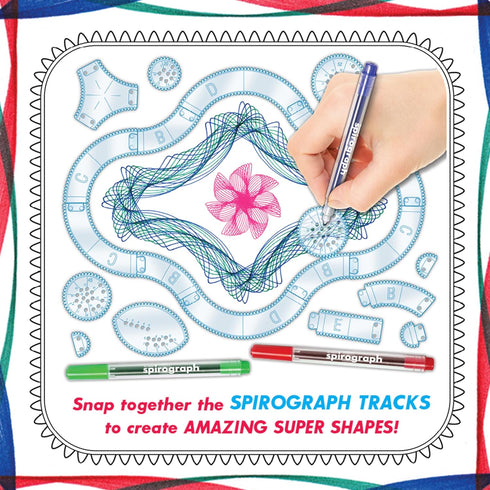 Kahootz Super Spirograph Design Set - 50th Anniversary Edition with Extra Gears, Ages 8+