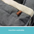 Heather Gray Baby Car Seat Cover - Versatile Blanket-Style Stroller & Carrier Cover