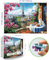 1000 27.5" 19.7" Spring Paris Piece Puzzles for Adults Clearance, Impossible Challenge Art Jigsaw Puzzle, for Gifts