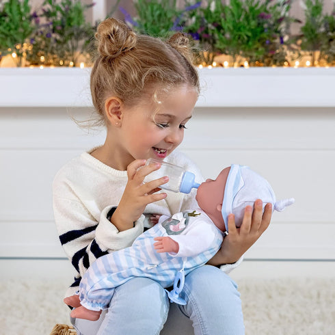 15" 10 Set 2+ Realistic Soft Body Baby Doll with Open/Close Eyes | JC Toys - Berenguer Boutique | Piece Gift
