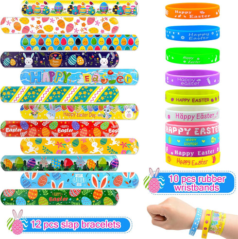 100 Pack U-Goforst Easter Egg Fillers, Easter Basket Stuffers for Kids Boys Girls, Easter Party Favors Assorted Toys