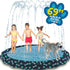 SplashEZ Non Slip Splash Pad for Kids and Dogs, 69’’ Extra Large Sprinkler for Summer Water Fun