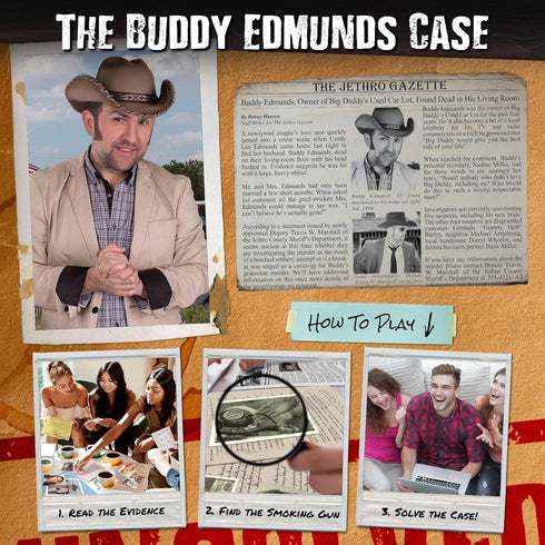 Unsolved Case Files | Edmunds, Buddy - Cold Case Murder Mystery Game