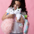 Perfectto Design Unicorn Toy for Girls Age 3-10; 4 PCS Set with Stuffed Animals and Doll Blanket