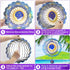 Metal Wind Spinners - Outdoor Hanging Zodiac Signs, Moon Wind Catcher, Metallic Wind Chime for Garden Decor