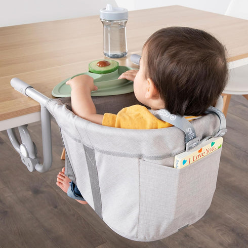 Regalo Easy Dinner Hook-On High Chair, Portable Clip-On Baby High Chair for Table, Foldable Travel High Chair