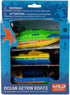 Pack, Wild Republic Ocean Boat Three Wind Up Motor, Gift for Kids, Great for Interactive Play